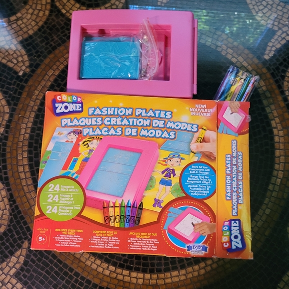 Color zone Fasion plates Toy Girl's age 5 and older, Preowned Never used. - Picture 1 of 16